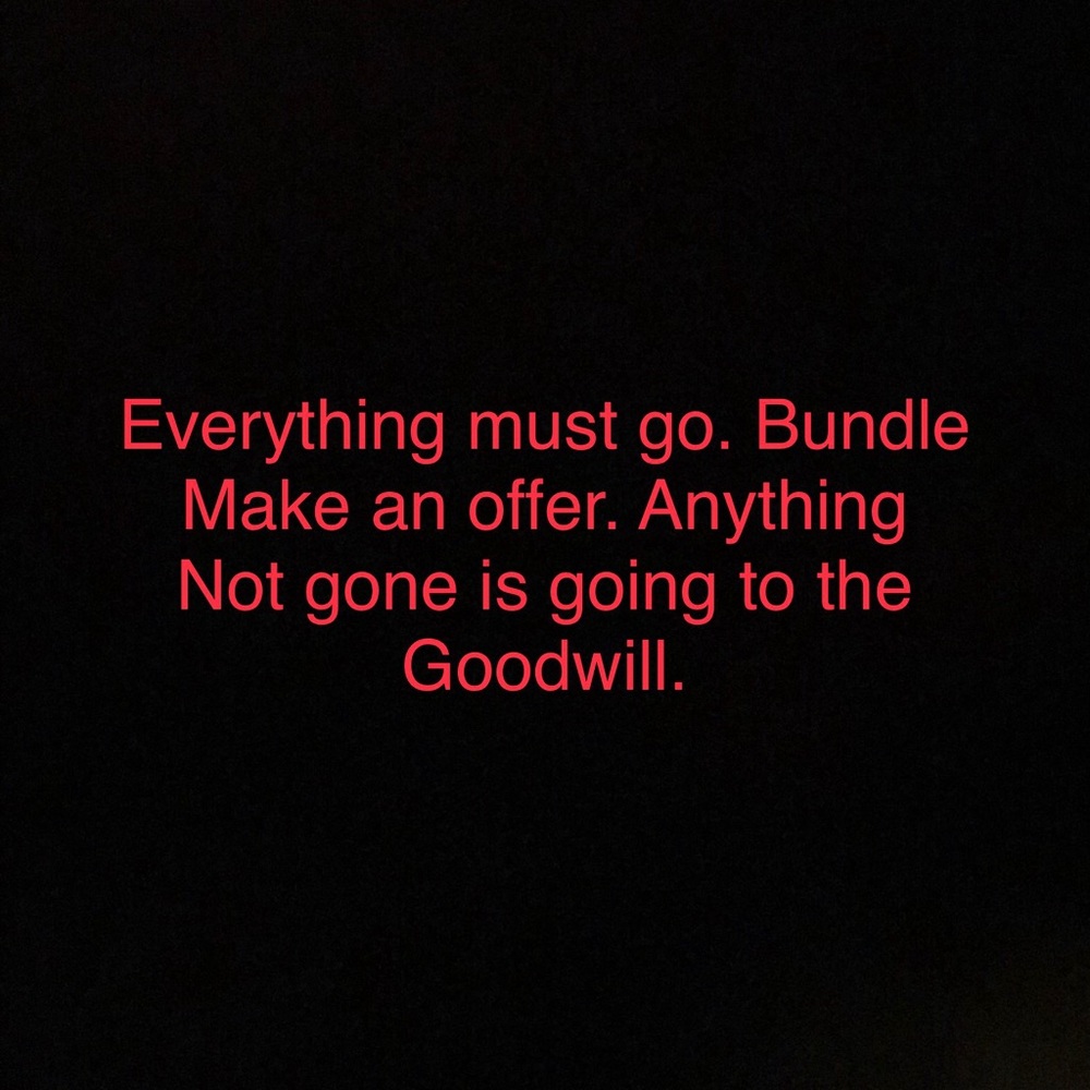 Everything must go